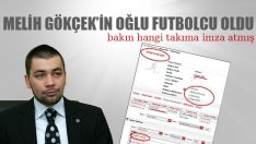 Ahmet Gökçek futbolcu oldu