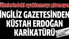 İngilizlerden küstah, Erdoğan karikatürü