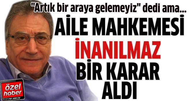 Mahkeme 'bir araya gelemeyiz' diyen çifti boşamadı
