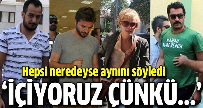 Ünlülerin çarpıcı içiyoruz ifadeleri