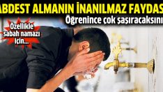 Abdest almanın inanılmaz faydası!