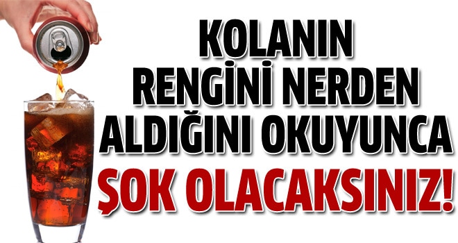 Kolaya renk veren madde...