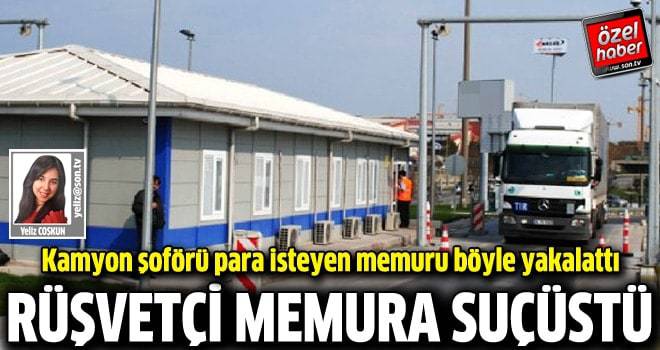 Rüşvetçi memura suçüstü