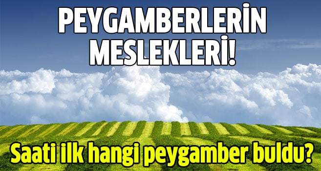 Peygamberlerin meslekleri