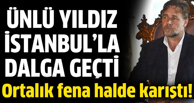 Russel Crowe İstanbul trafiğiyle dalga geçti