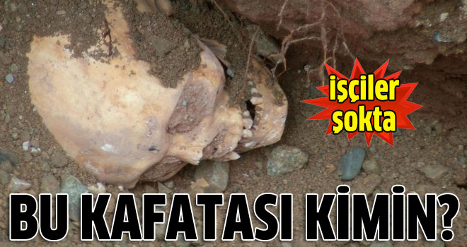 İşçiler insan kemikleri buldu