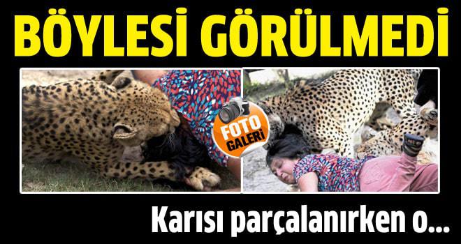 Karısı parçalanırken o fotoğraflarını çekti
