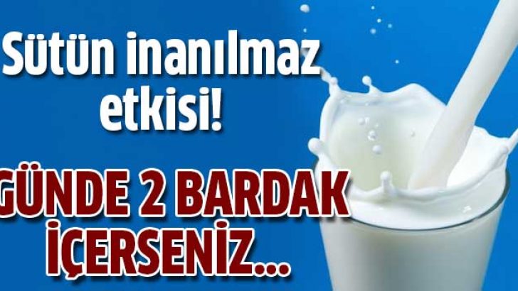 Kansere karşı 2 bardak süt