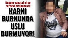 9 aylık hamile kadın yine hırsızlık yaptı