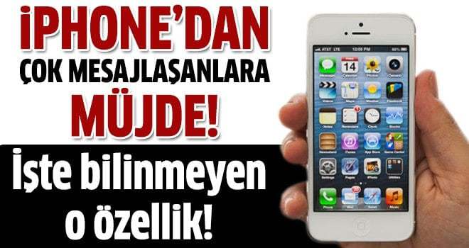 iPhone'un bilinmeyen özelliği!