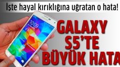 Samsung Galaxy S5’te parmak izi hatası!