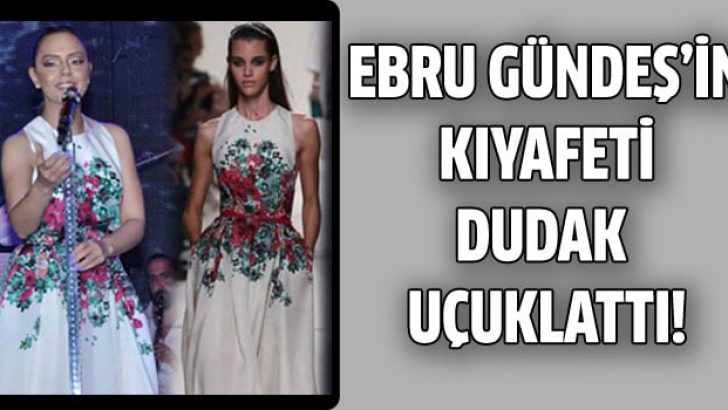 Ebru Gündeş’in kıyafeti dudak uçuklattı!