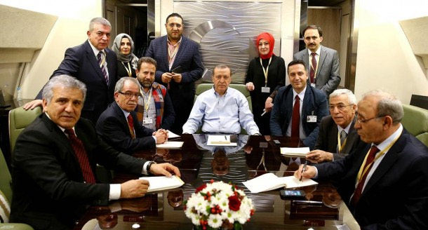 Serkan Kalemciler Erdoğan'ın uçağında!
