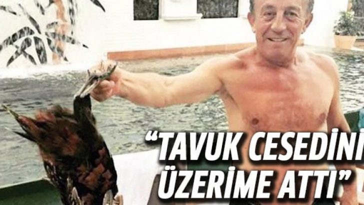 Ali Ağaoğlu sevgilisinin üstüne tavuk cesedi attı