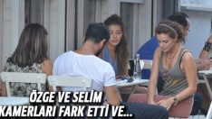 Özge Özpirinçci ve Selin Şekerci objektifleri fark edince kaçtı