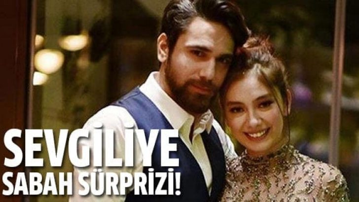 Neslihan Atagül’den sevgilisi Kadir Doğulu’ya sürpriz
