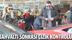 Hacı Sabancı ile Özge Ulusoy Ferrari’yle kahvaltıya gitti