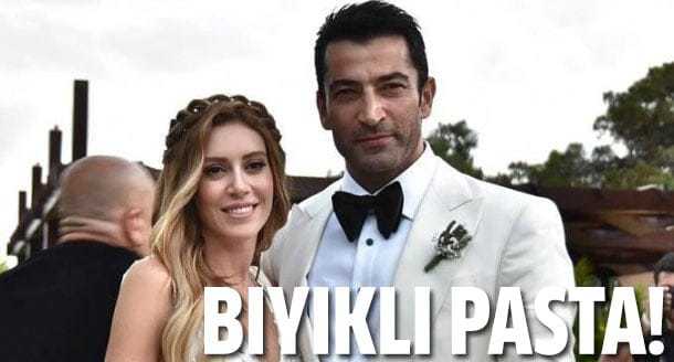 Sinem Kobal'dan eşine bıyıklı doğum günü pastası