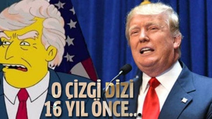 Simpsonlar 16 yıl önce Donald Trump’ı Başkan yapmış!