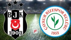 Beşiktaş Çaykur Rizespor maçı hangi kanalda, saat kaçta? Beşiktaş’ın Çaykur Rizespor karşısındaki ilk 11’i