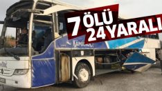 Kahramanmaraş’ta yolcu otobüsü devrildi