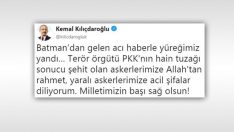 Kemal Kılıçdaroğlu’nun şehit twitine tepki yağdı