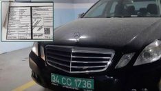 Otoparktaki diplomatik plakalı araçta pek çok eşya bulundu