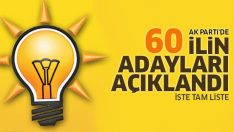 Ak Parti’nin 2019 belediye başkan adayları açıklandı (Ak Parti belediye başkan adayları 2019 tam liste)