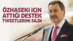 Melih Gökçek, Mehmet Özhaseki için attığı destek tweetini sildi