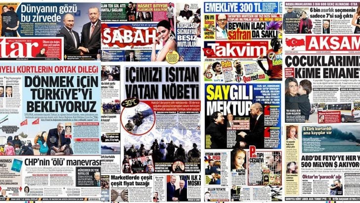23 Ocak 2019 günün gazete manşetleri