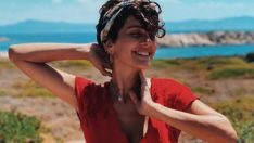 Bergüzar Korel’in mayolu sahil pozu olay oldu!