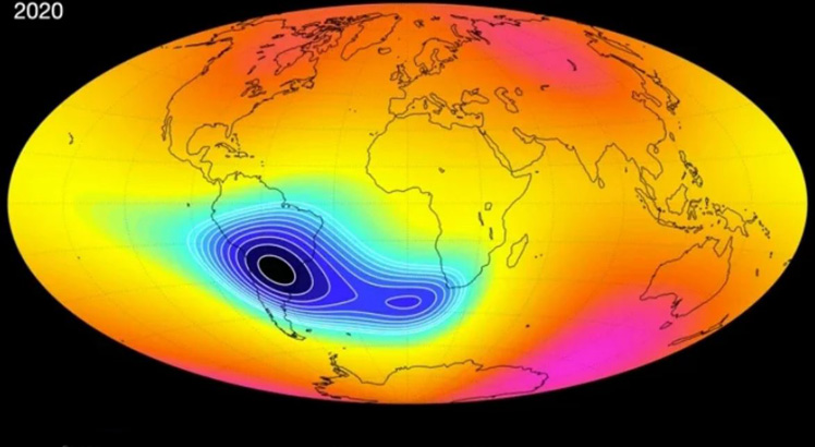 Dünya'nın manyetik alanındaki zayıflık büyüyor