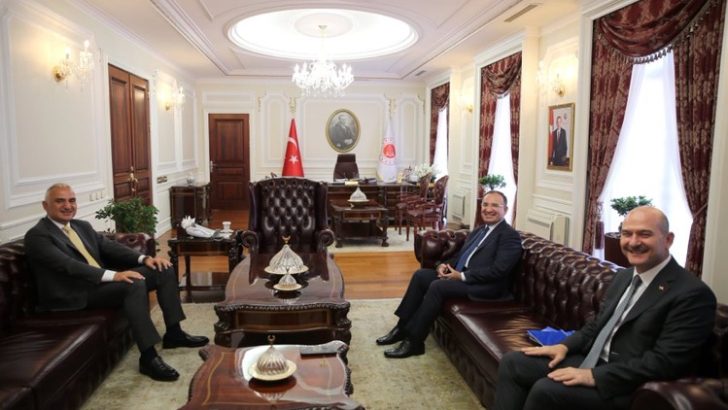Bakan Bozdağ Bakan Ersoy ve Soylu’yu ağırladı