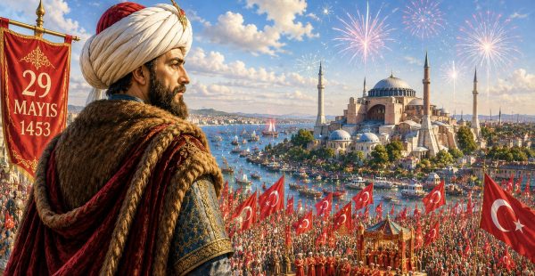 İstanbul’da fetih coşkusu! 573. yıl kutlamalarında SOLOTÜRK, mehter ve drone gösterisi