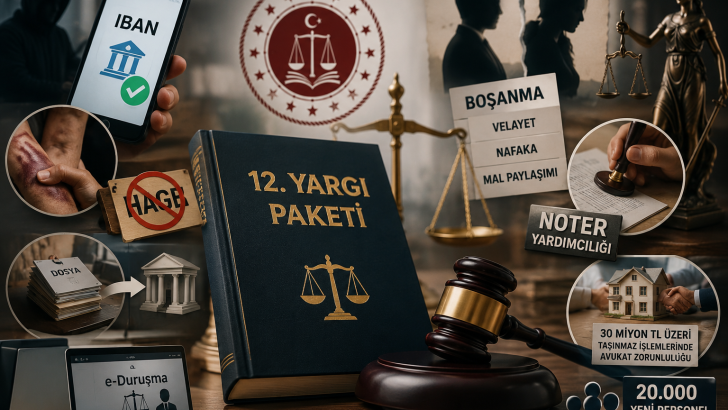 12. Yargı Paketi’nde neler var? Boşanmadan IBAN düzenlemesine, noter yardımcılığından e-Duruşmaya dikkat çeken değişiklikler!