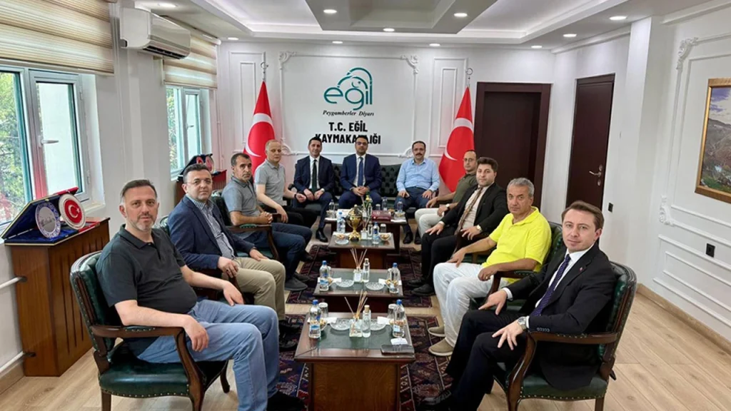 HSK Teftiş Kurulu Başkanı Ali Erdem’den Kaymakam Volkan Hülür’e ziyaret