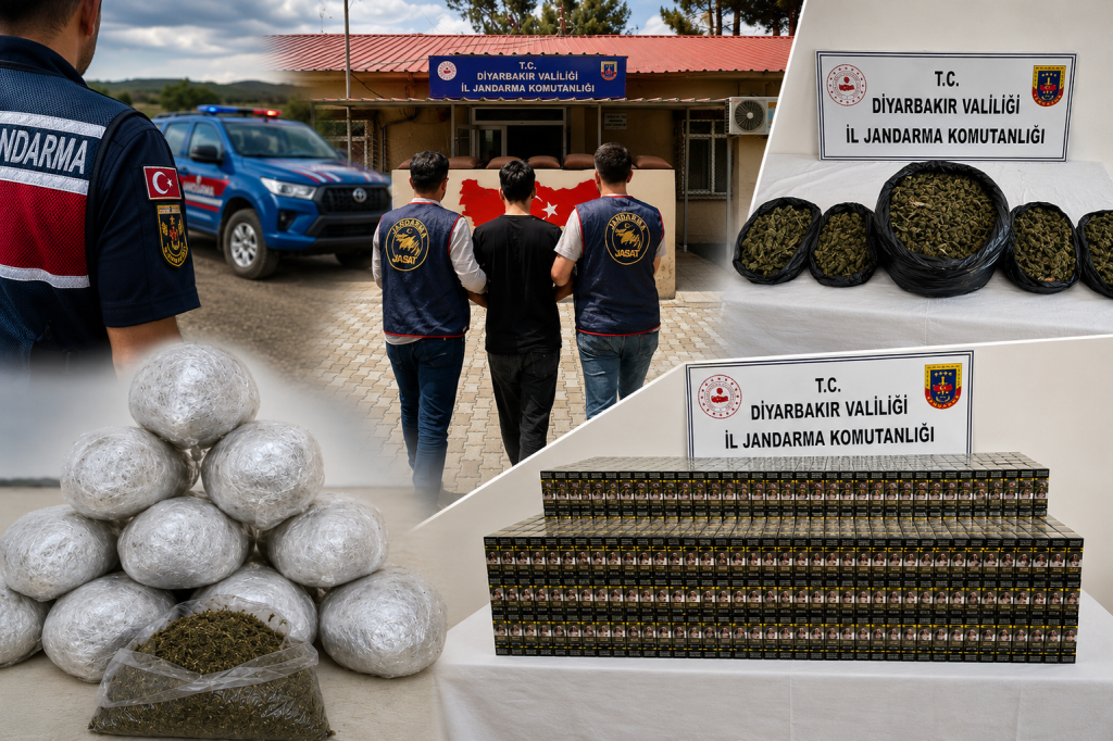 Diyarbakır’da jandarmadan suça geçit yok: Uyuşturucu ve kaçakçılara peş peşe operasyonlar