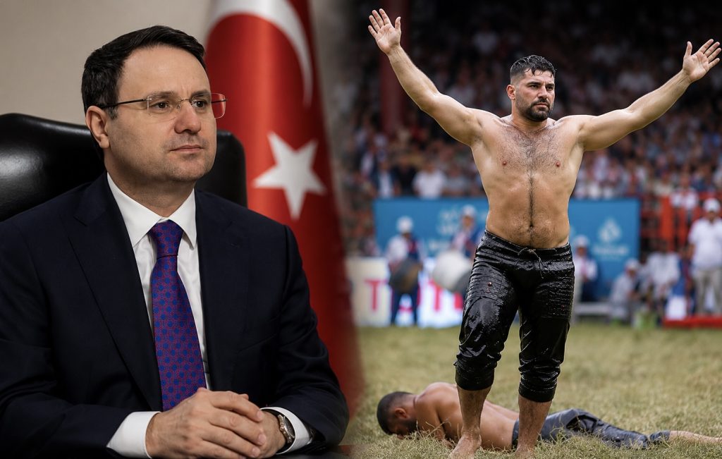 Adalet Bakanı Akın Gürlek’ten Sinoplu Başpehlivan Erkan Taş’a tebrik