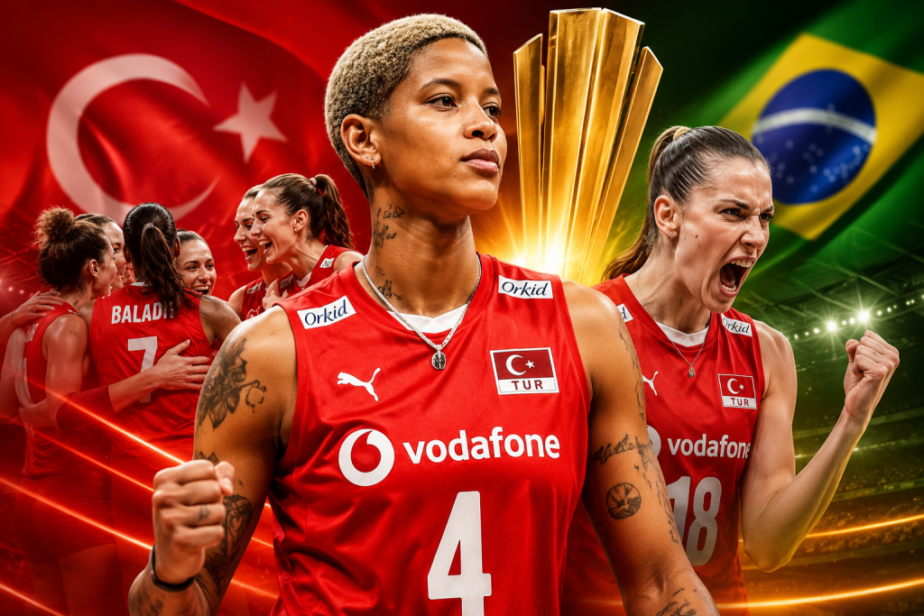 Çin’i set vermeden deviren Filenin Sultanları yarın Brezilya ile şampiyonluk maçına çıkacak