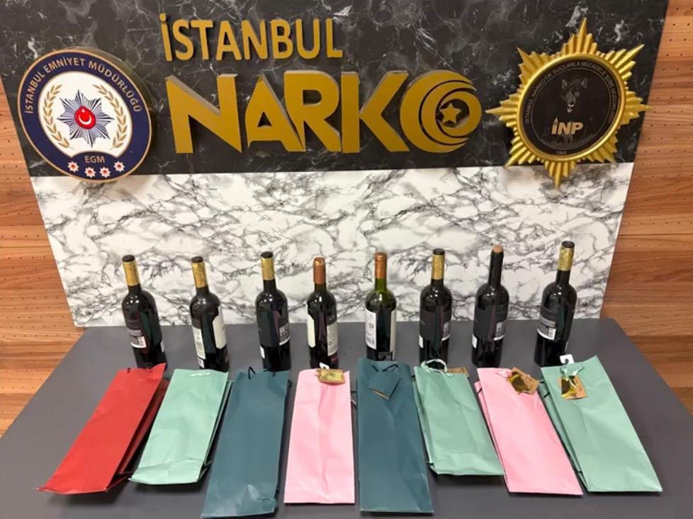 Şarap şişelerinde “MET” sevkiyatı! Metamfetamin kuryelerini kristalleşmeden yakaladılar!