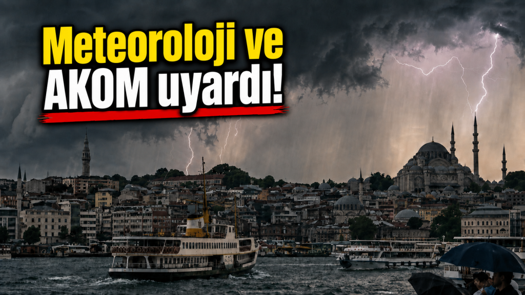 DİKKAT! İstanbul için peş peşe uyarı: Fırtına kapıda, ardından sağanak geliyor!