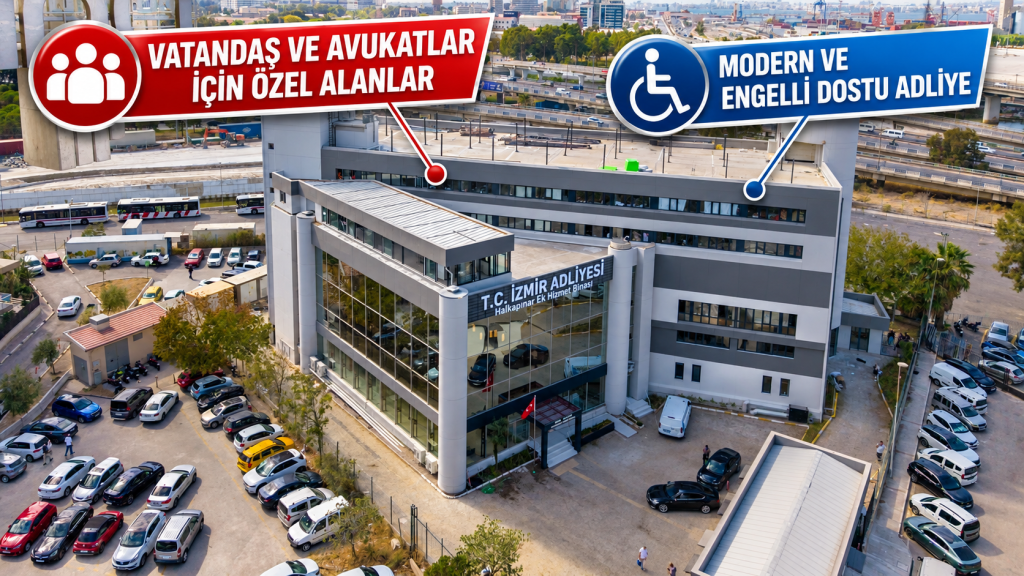 İzmir Adliyesinde yeni dönem: Asliye Hukuk Mahkemeleri Halkapınar’a taşındı!