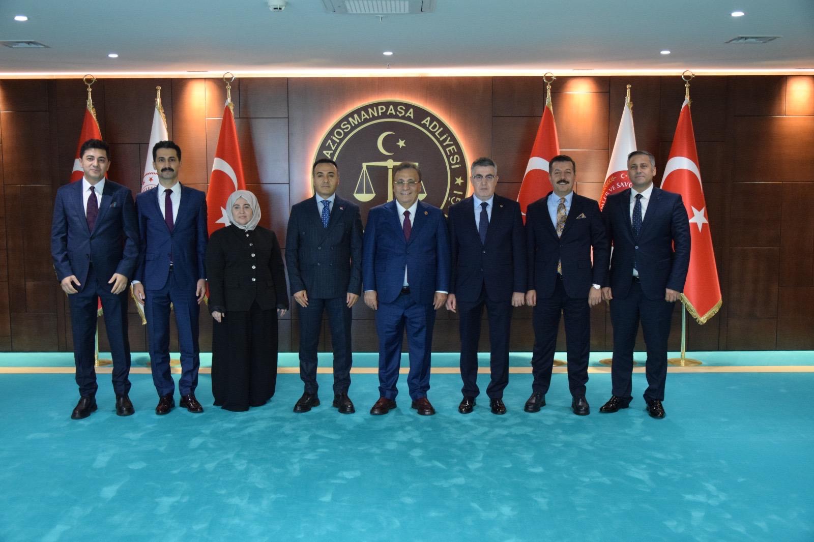 HSK Üyesi Çetin Arslan ve Adalet Bakanlığı heyetinden Gaziosmanpaşa Adliyesi’ne ziyaret