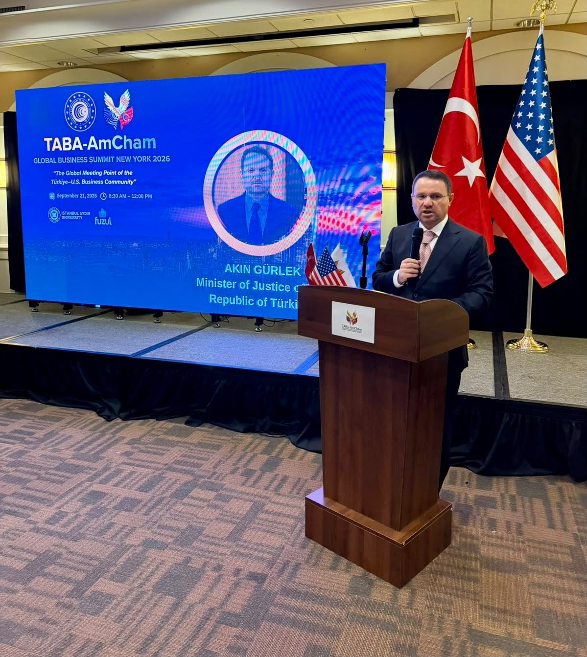 Adalet Bakanı Akın Gürlek yargı reformunun detaylarını ABD’de iş dünyasıyla paylaştı!