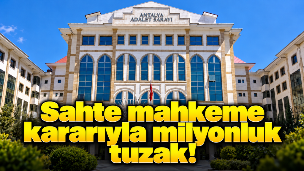YARGI MASKESİ DÜŞTÜ!  Antalya’da “başsavcı vekili” kimliğiyle milyonluk dolandırıcılık iddiası: 3 gözaltı var!