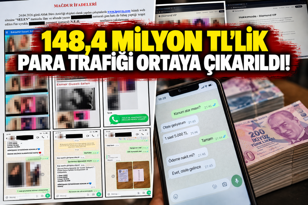 FUHUŞ ŞEBEKESİ ÇÖKERTİLDİ! Eskişehir Cumhuriyet Başsavcılığının 5 ilde yürüttüğü fuhuş soruşturmasında 18 tutuklama!
