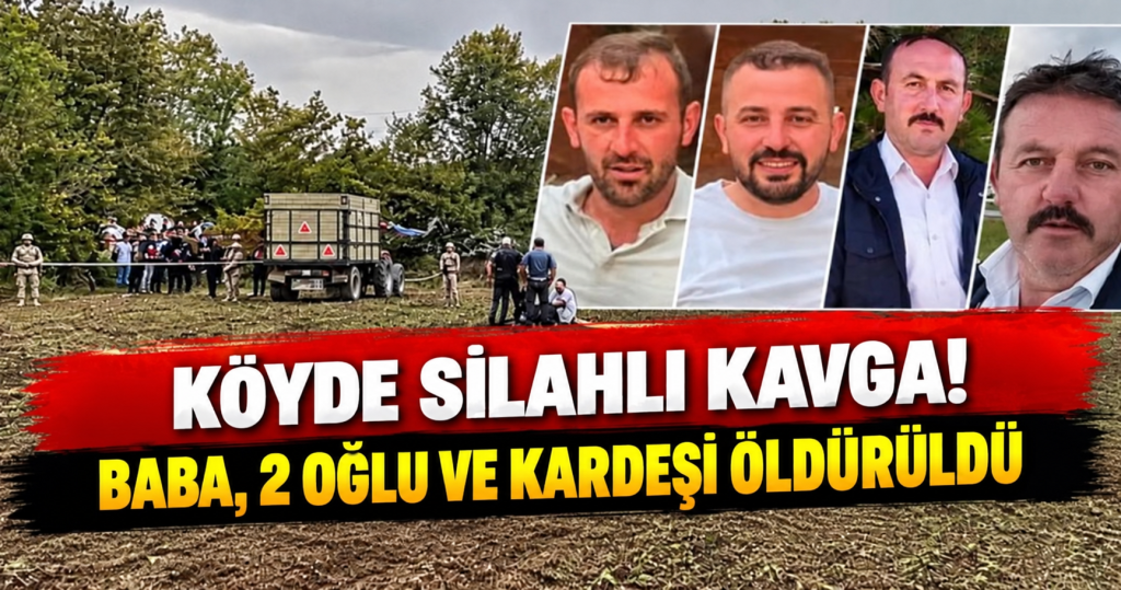 PANCAR TARLASINDA KATLİAM!  Taşköprü’de aynı aileden 4 kişi vuruldu! Katil zanlısı jandarmaya teslim oldu!