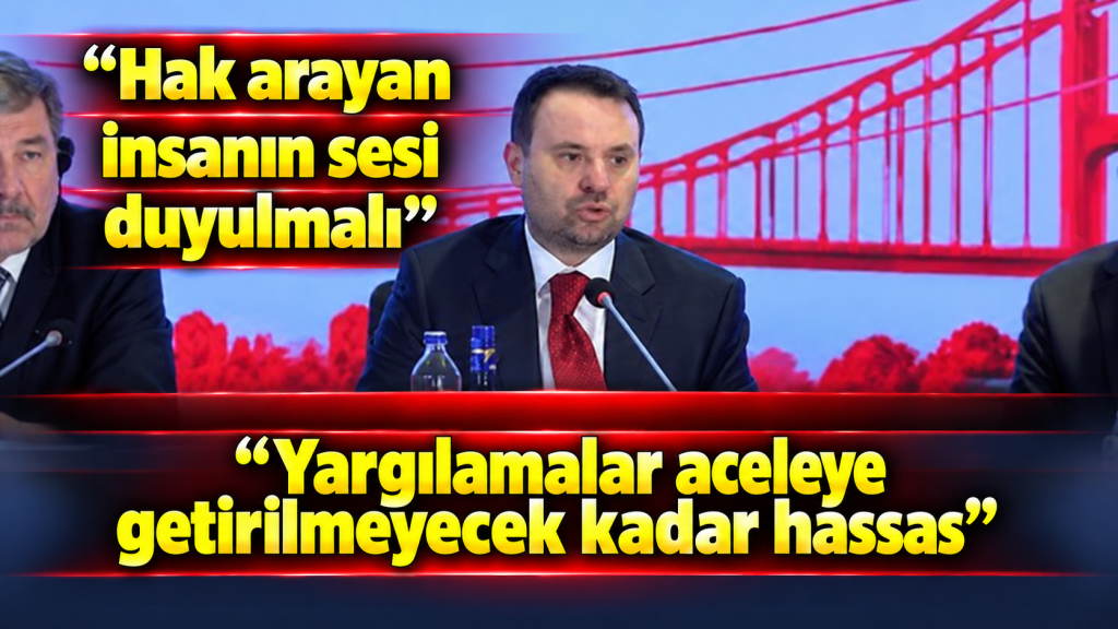 ADALET BAKANI GÜRLEK’TEN ÇARPICI MESAJLAR!  “Küresel vicdanın tek dili eşit adalettir!